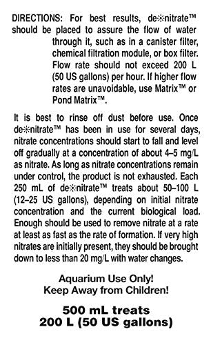 Seachem Denitrate in aquarium setup highlighting potential water quality improvements.