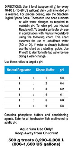 Seachem Discus Buffer 500g being poured to adjust aquarium pH