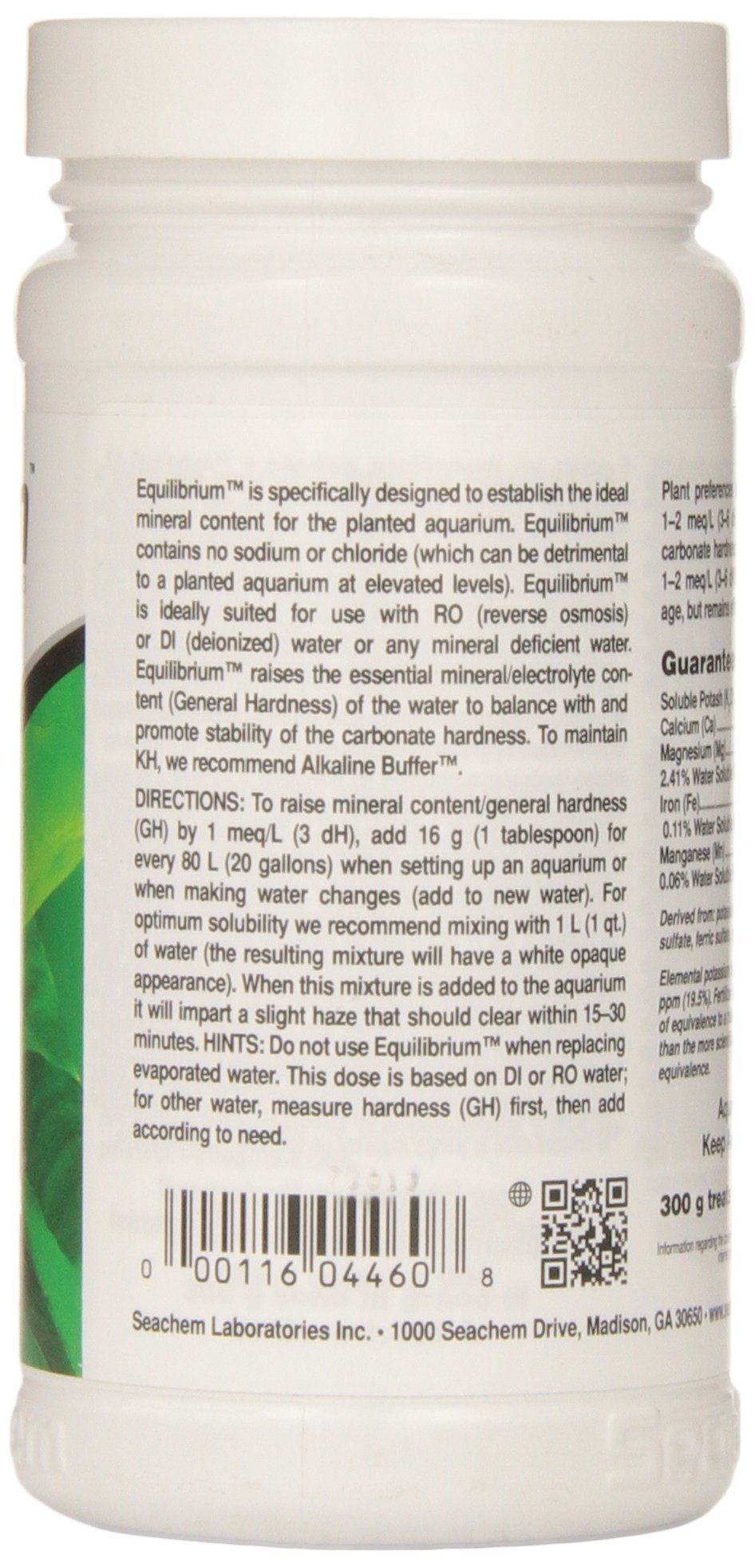 Seachem Equilibrium measuring spoon highlights precise dosing for stable water chemistry.