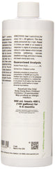 Seachem Flourish Potassium label close-up highlights content and usage guidance.