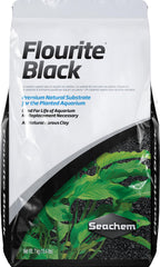 Seachem Flourite Black gravel bed setup showcases a natural planted tank substrate promoting healthy root growth.