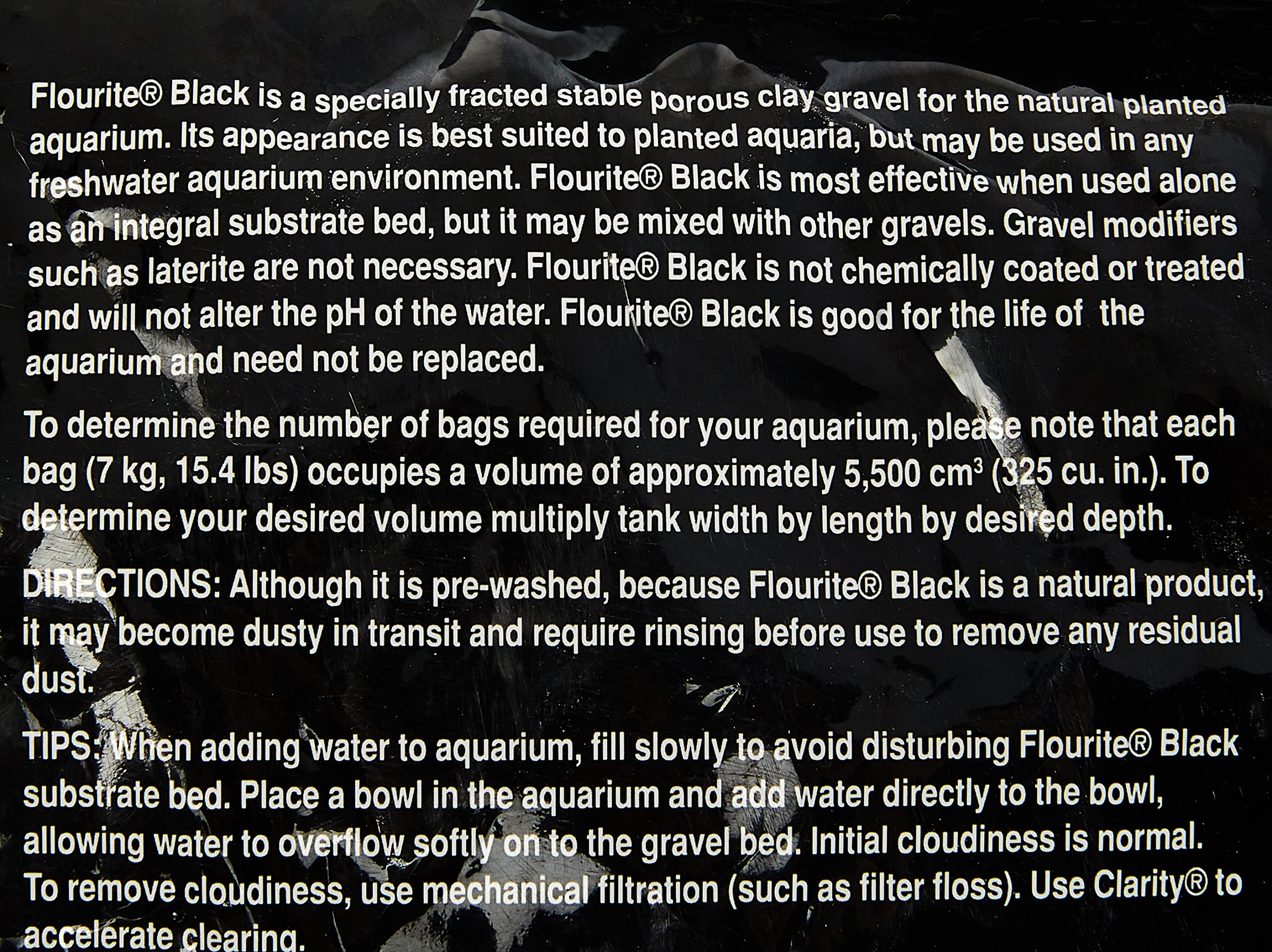 Seachem Flourite Black gravel closeup highlighting its porous texture for stable nutrient binding.