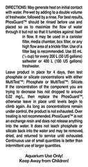 Seachem PhosGuard 500ml bottle pour shot highlighting simple dosing