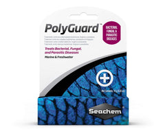 Seachem PolyGuard bottle close-up for reliable dosing and safe treatments