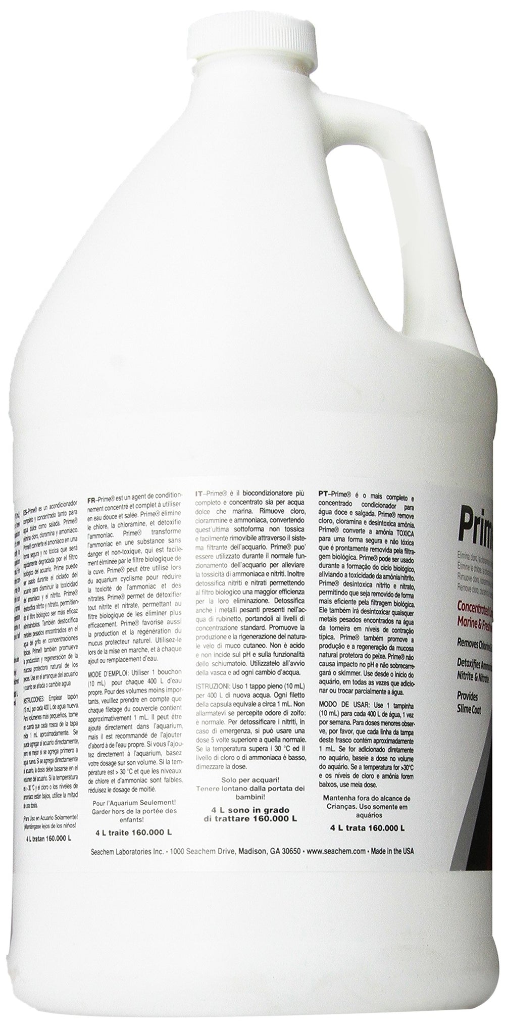 Seachem Prime chlorine removal demonstrates safe tap water conditioning
