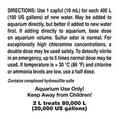Seachem Prime label closeup on concentrated formula for conditioning