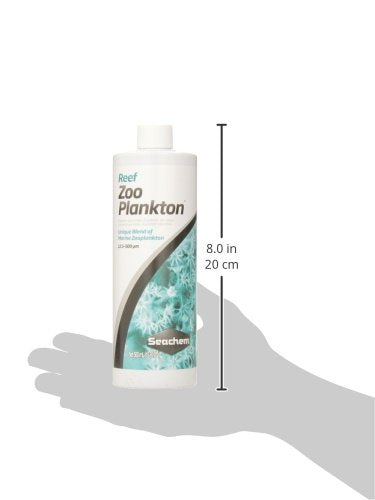 Seachem Reef Zooplankton dosing-spout—precise pouring supports controlled feeding sessions.