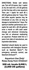 Seachem Stability bottle and label highlight freshwater and marine compatibility for tanks.