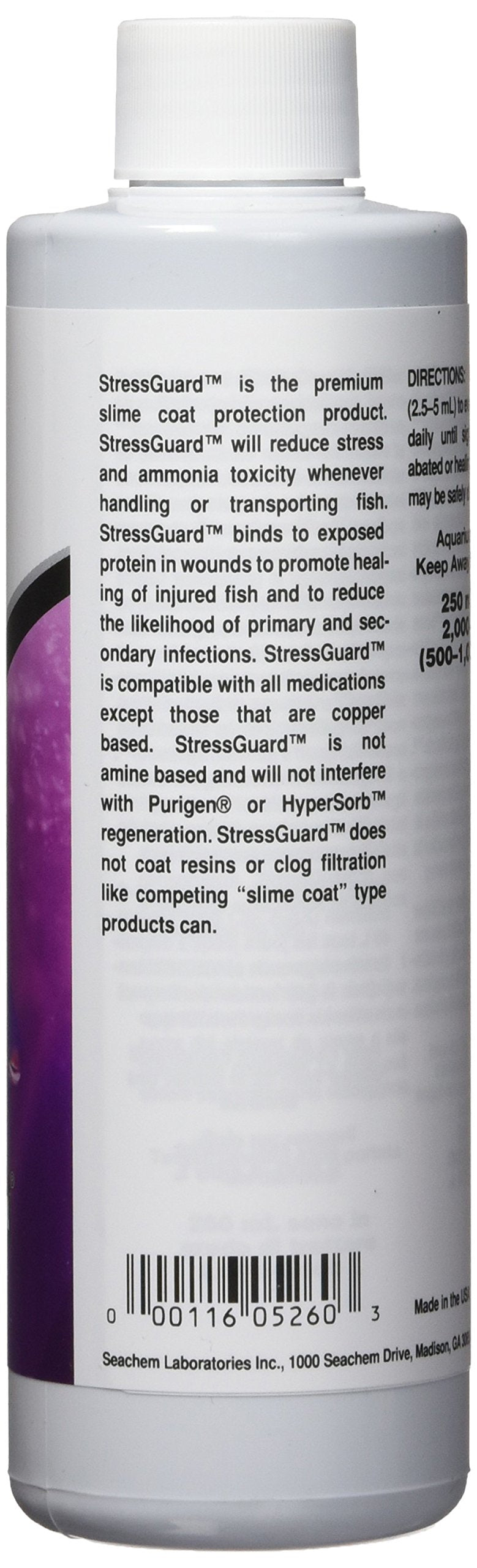 Seachem StressGuard applied in an aquarium setup highlighting wound care potential
