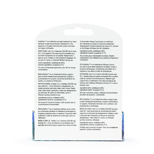 Seachem SulfaPlex powder dissolve demonstrates fast mix-in for aquarium care.