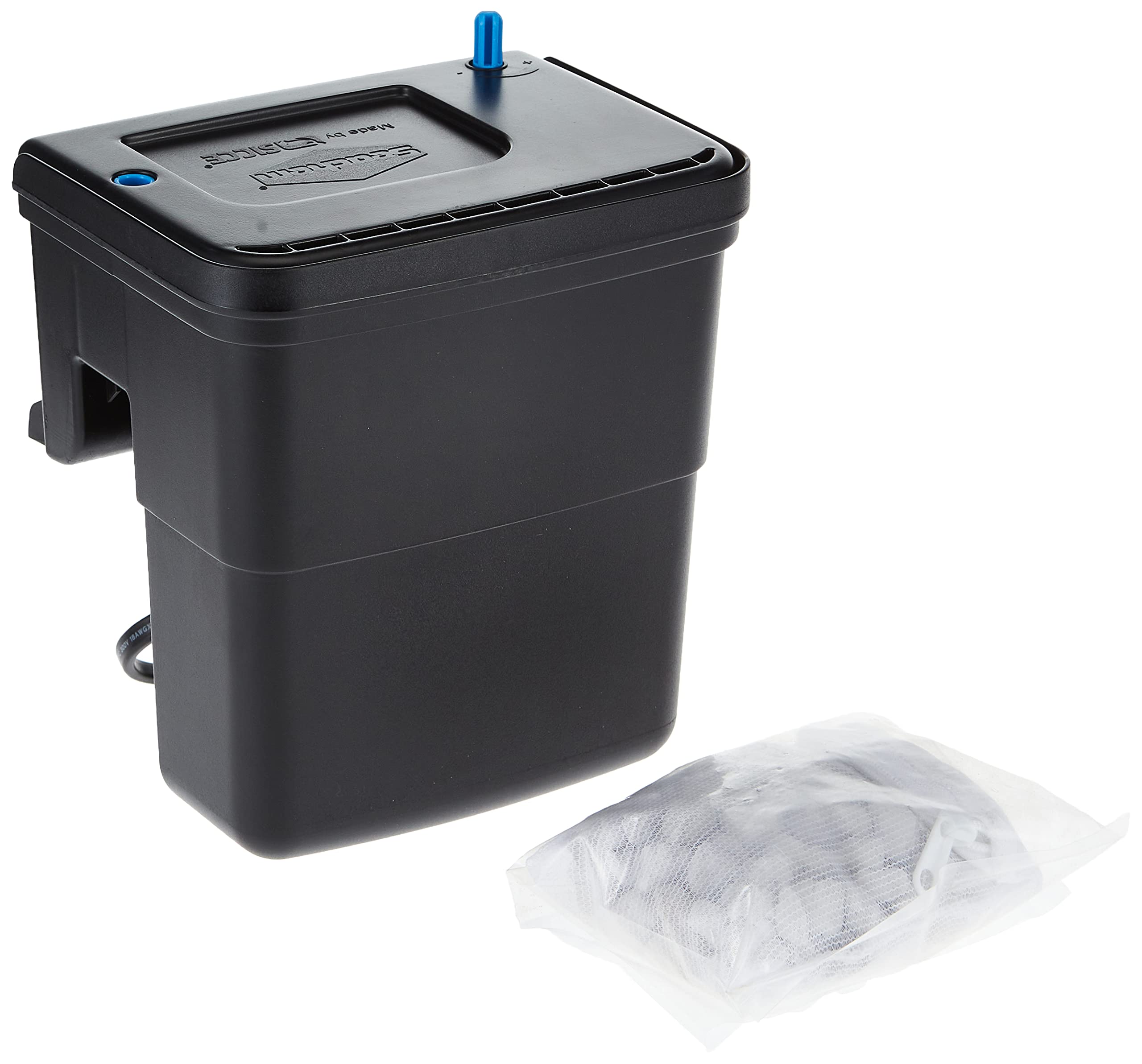 Seachem Tidal Power Filter lid and outlet enabling drip-free maintenance