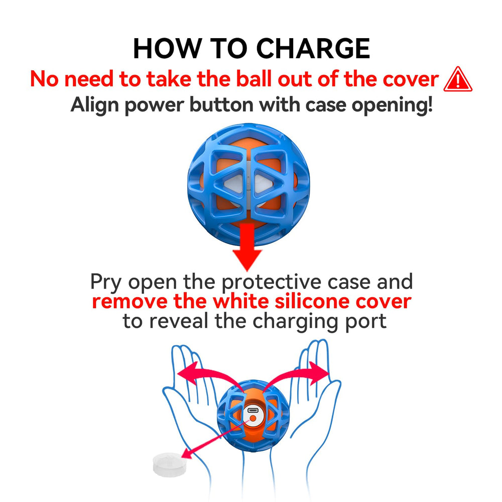 seagi interactive dog toy ball blue two covers extend durability and options