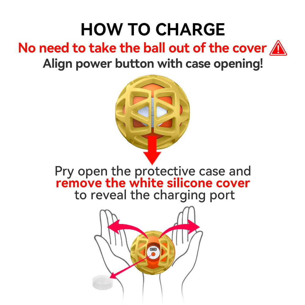 seagi interactive dog toy ball IP54 water resistance protects internals.