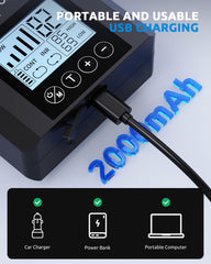 SEAOURA air pump dual outlets with 5-speed control for adjustable flow.