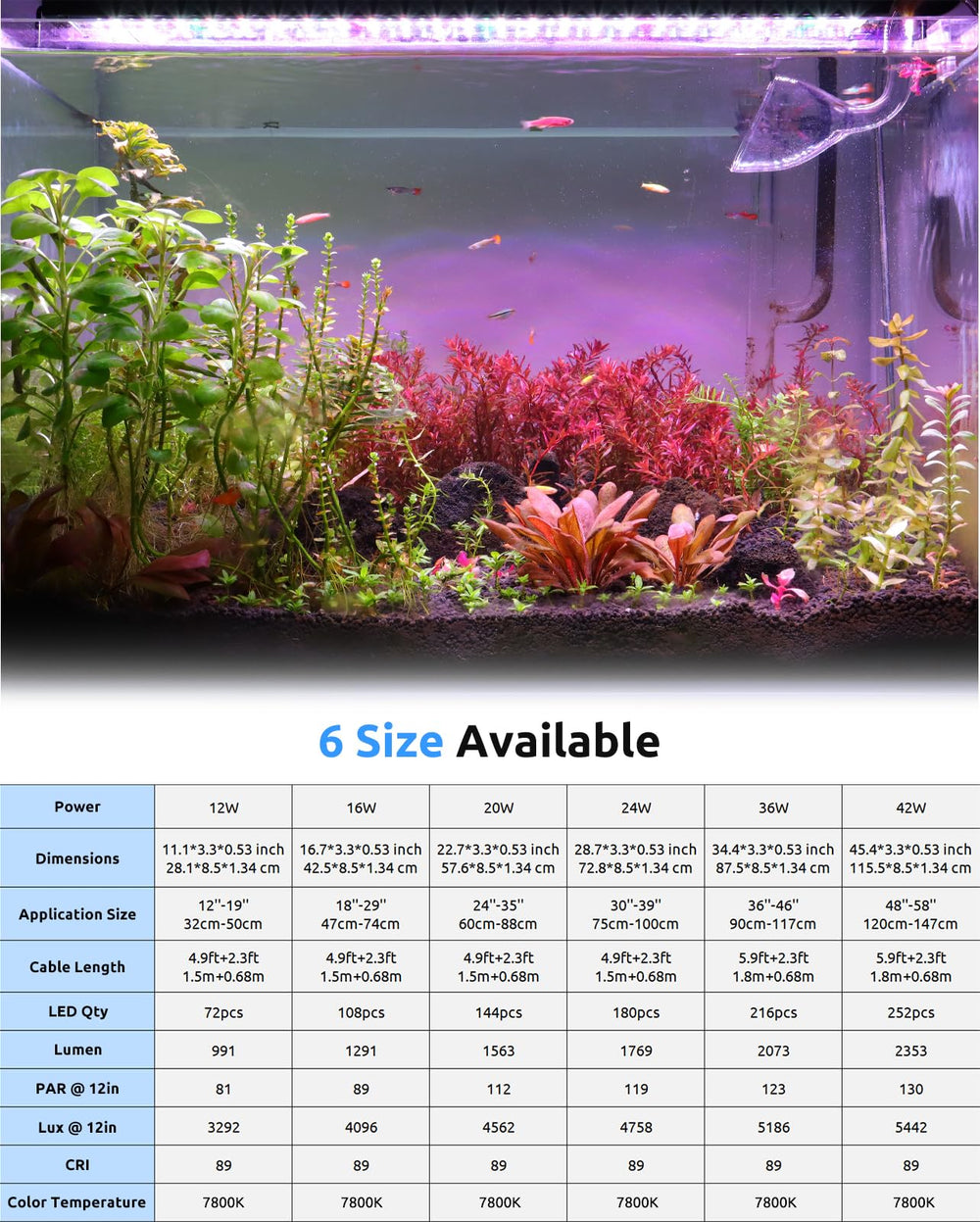 SEAOURA color-enhancement presets showcase fish and plant tones vividly
