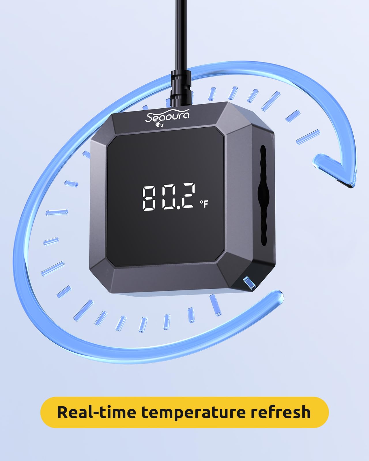 SEAOURA thermometer works in freshwater and saltwater environments for versatility.