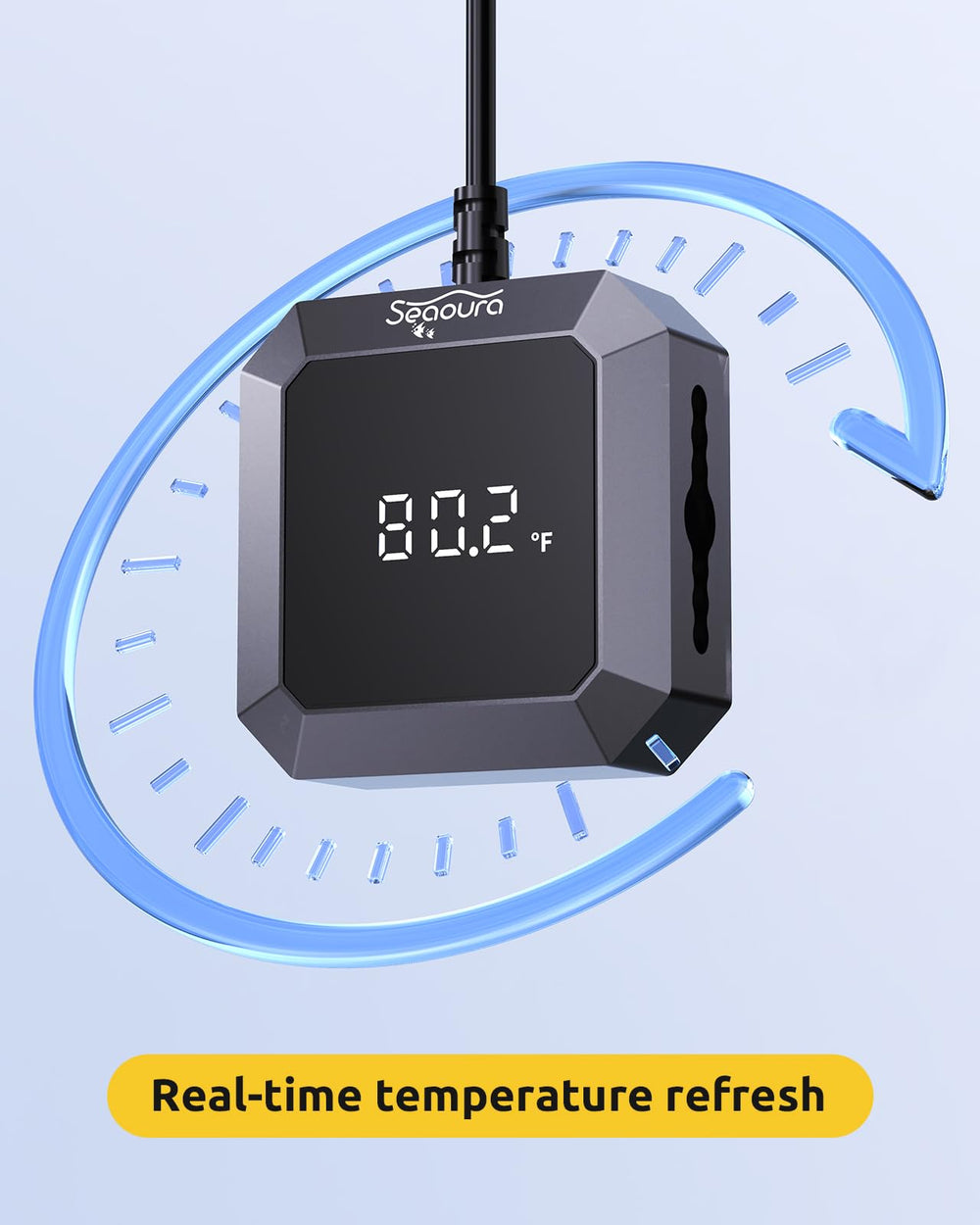 SEAOURA thermometer works in freshwater and saltwater environments for versatility.