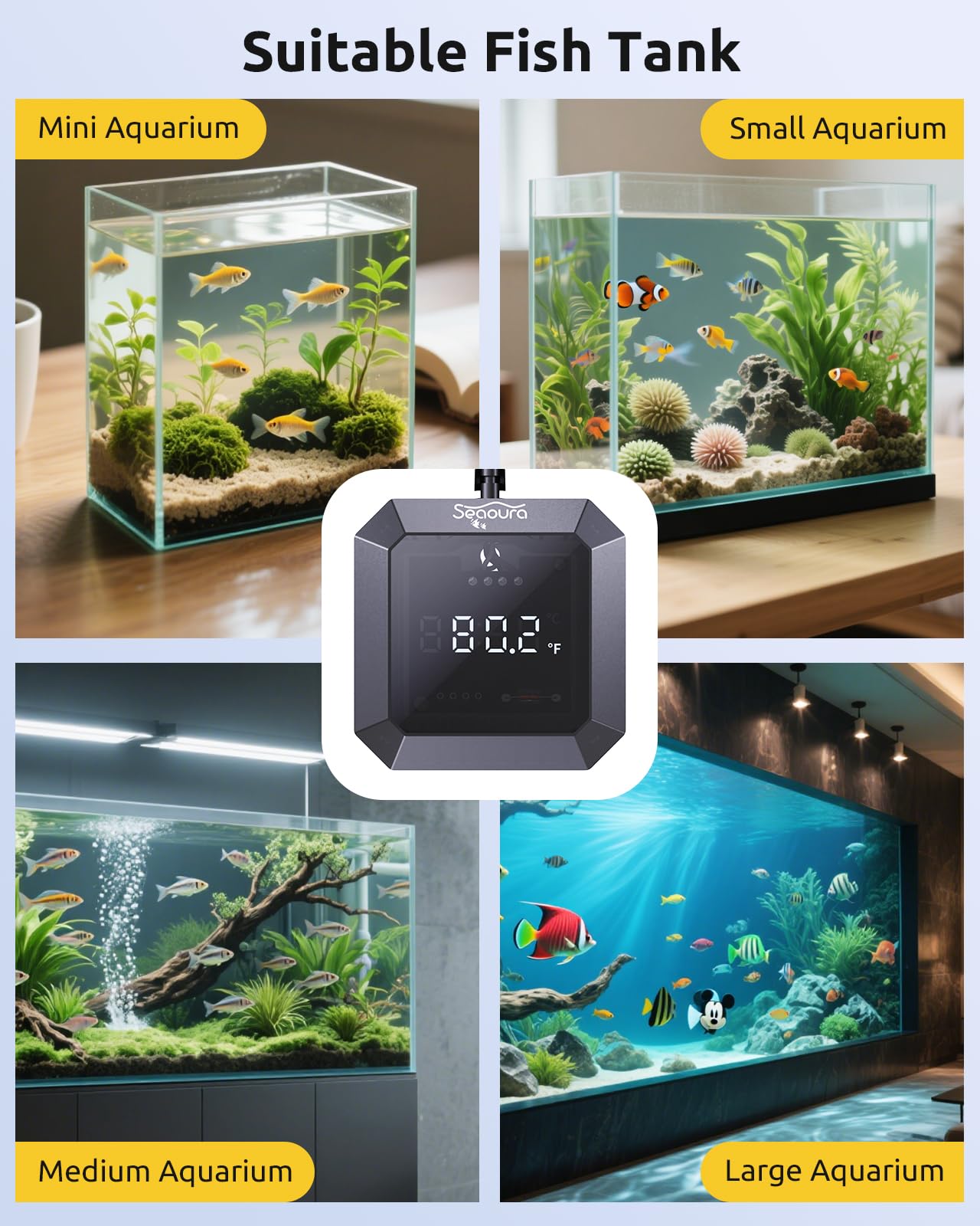 SEAOURA probe close-up highlights direct water contact for quick readings.