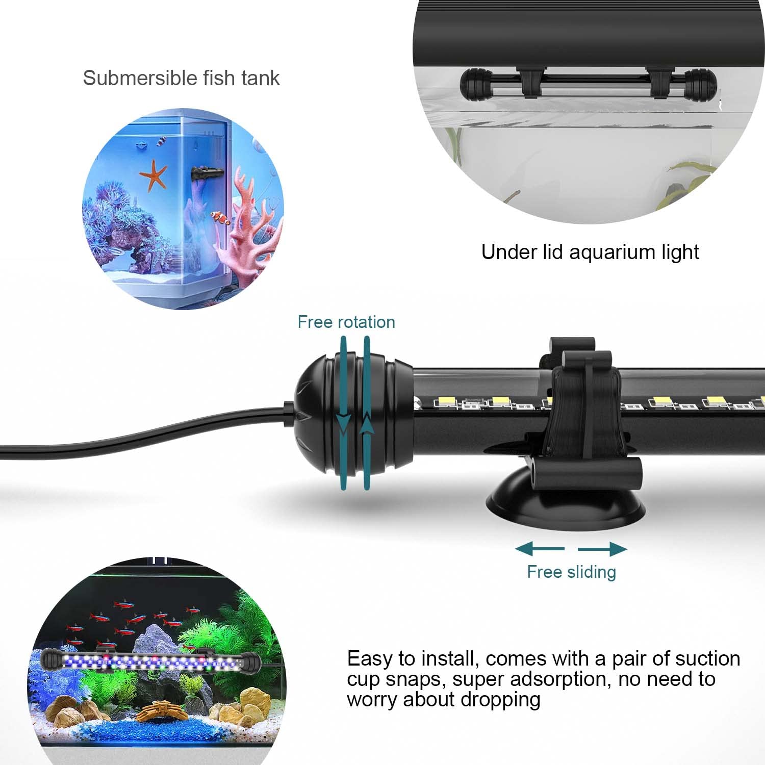 SEAOURA brightness control with 10 levels for precise intensity.