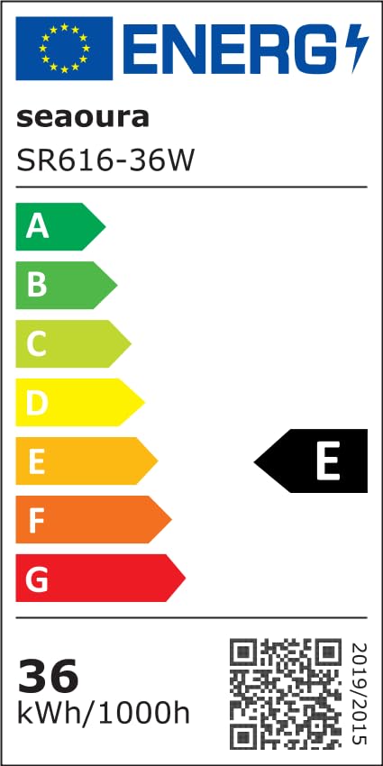 SEAOURA LED Aquarium Light simple installation compatible with glass or acrylic tanks
