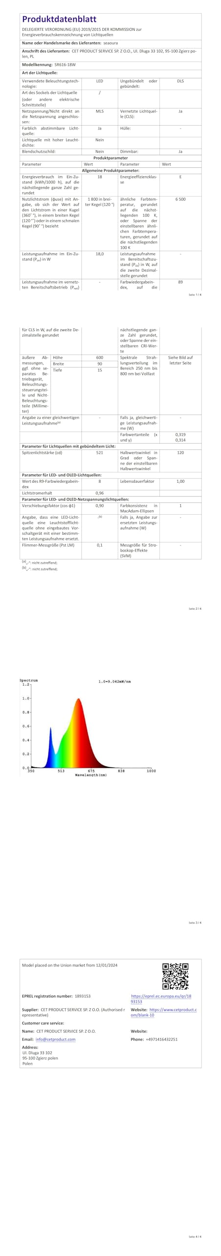 SEAOURA memory-function LED aquarium light preserving settings after power loss