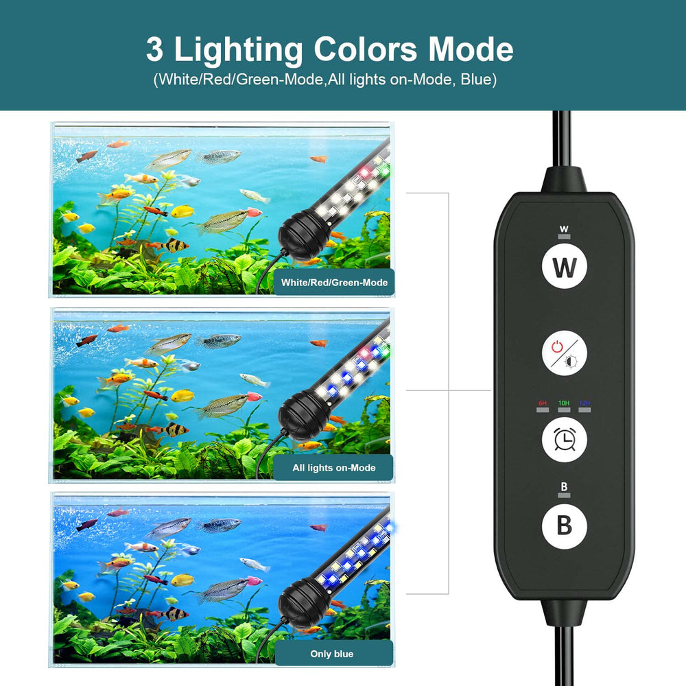 SEAOURA LED light with timer function for automated daily cycles.