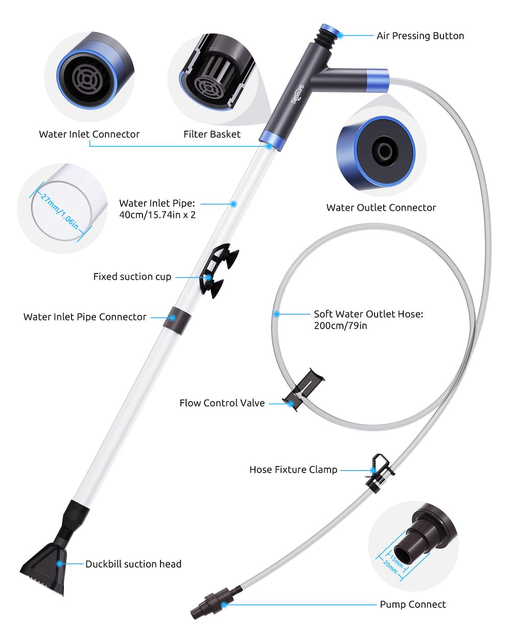 Seaoura manual press design highlights silent, electricity free operation.