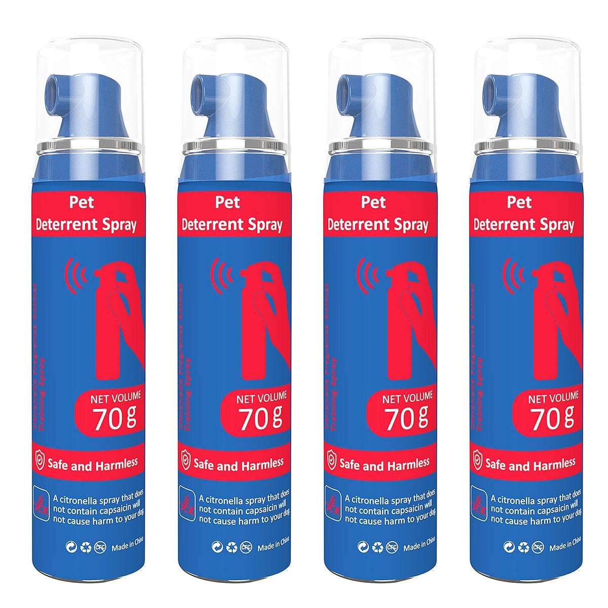 SeasonFit Pet Instructor Spray bottle shows 75ml capacity for humane training.