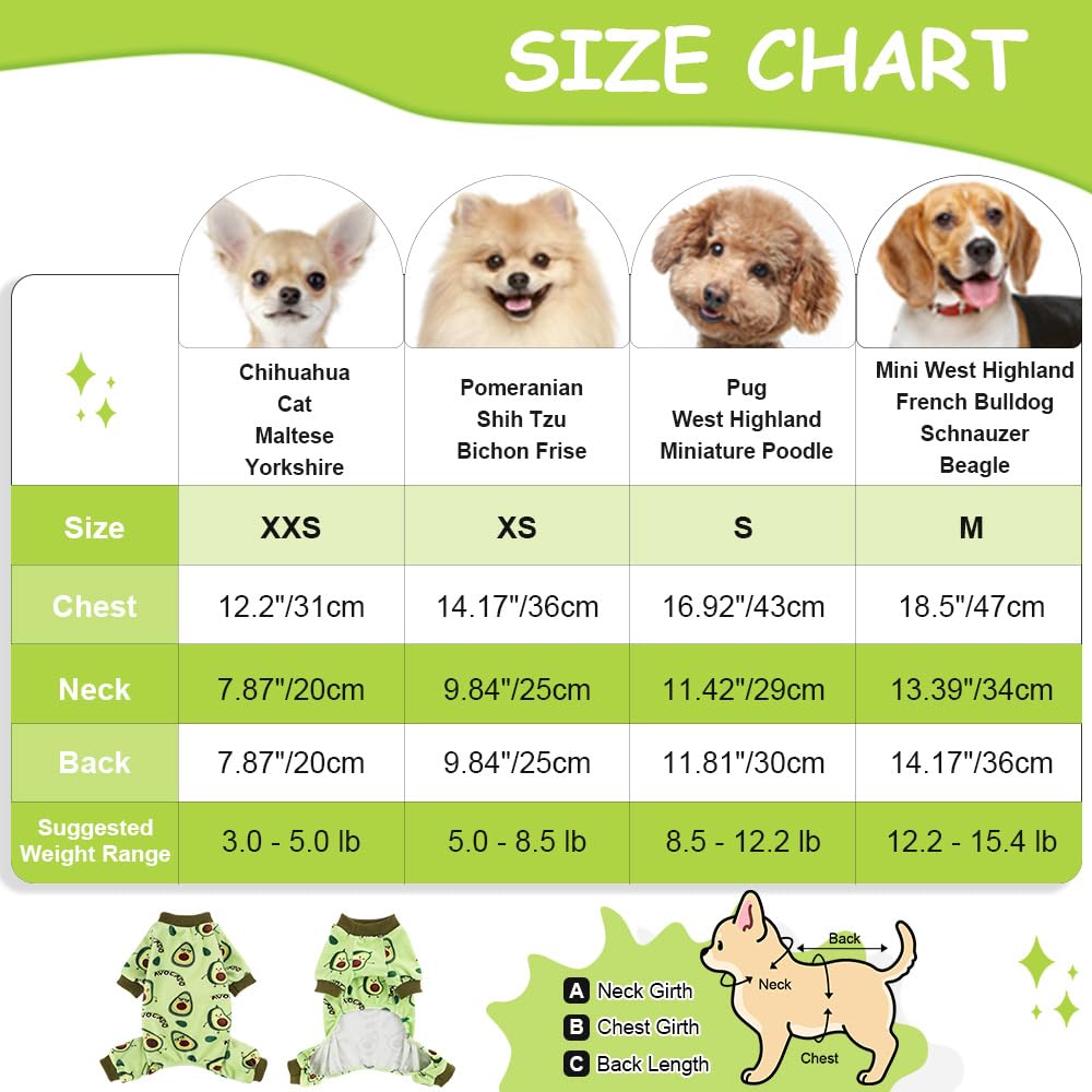 Sebaoyu avocado dog pajamas worn by a small breed for everyday wear