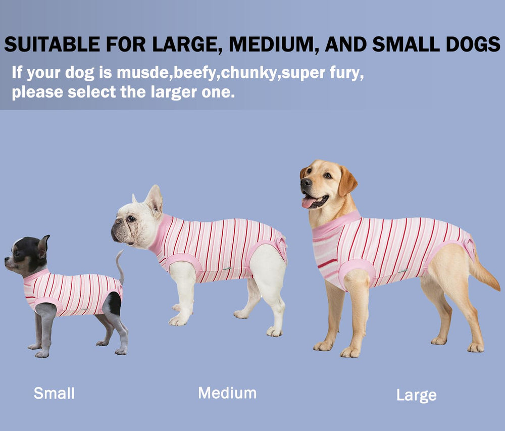 Sebidtco dog surgery suit provides snug protection and freedom to eat, drink, and rest.