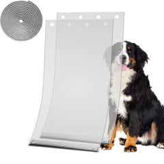 SECIVLOT dog door replacement flaps with 78-inch weather seal for draft protection.