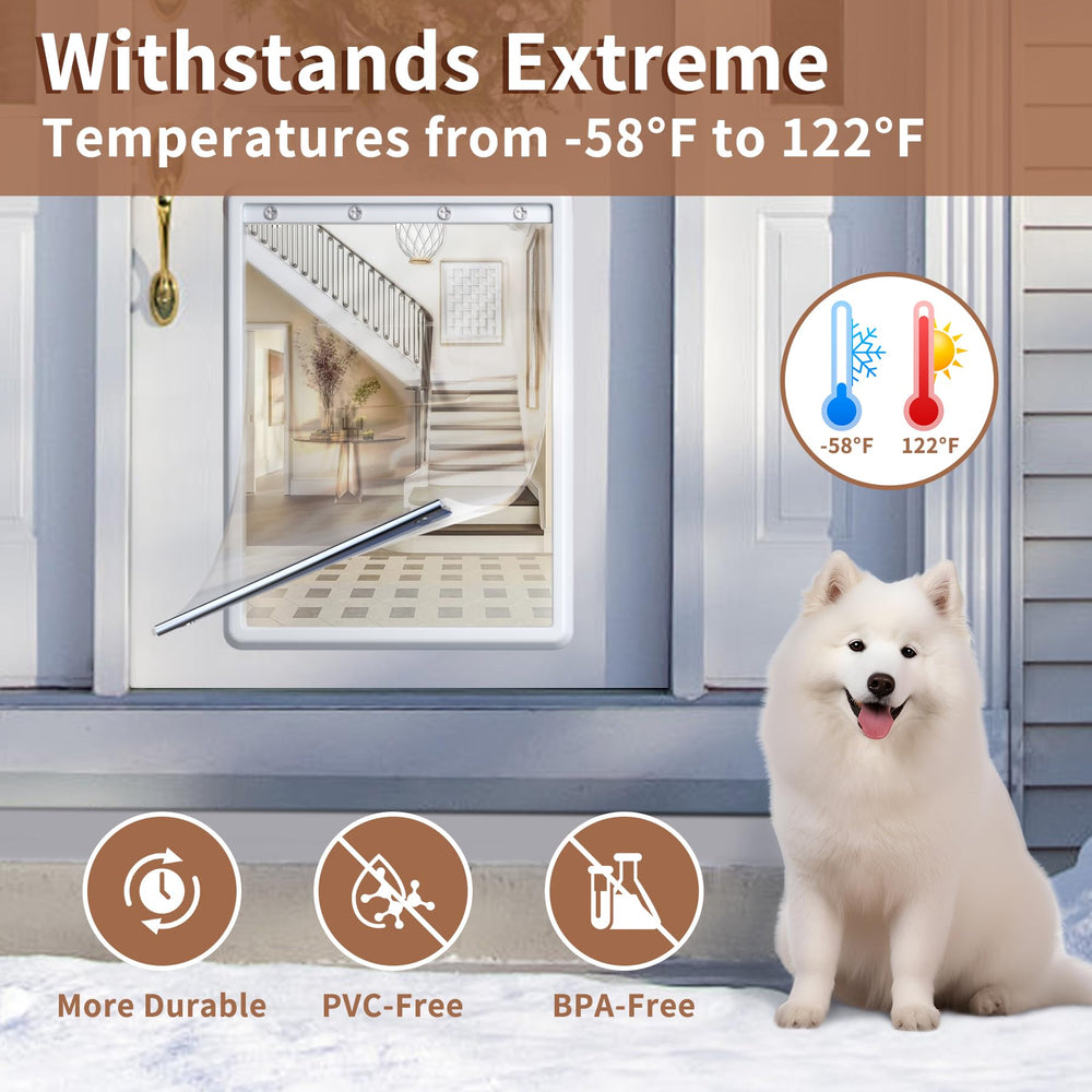 SECIVLOT 2-pack flaps give pets safe, controlled access.