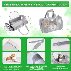 SECLATO travel carrier with shoulder strap for hands-free carrying