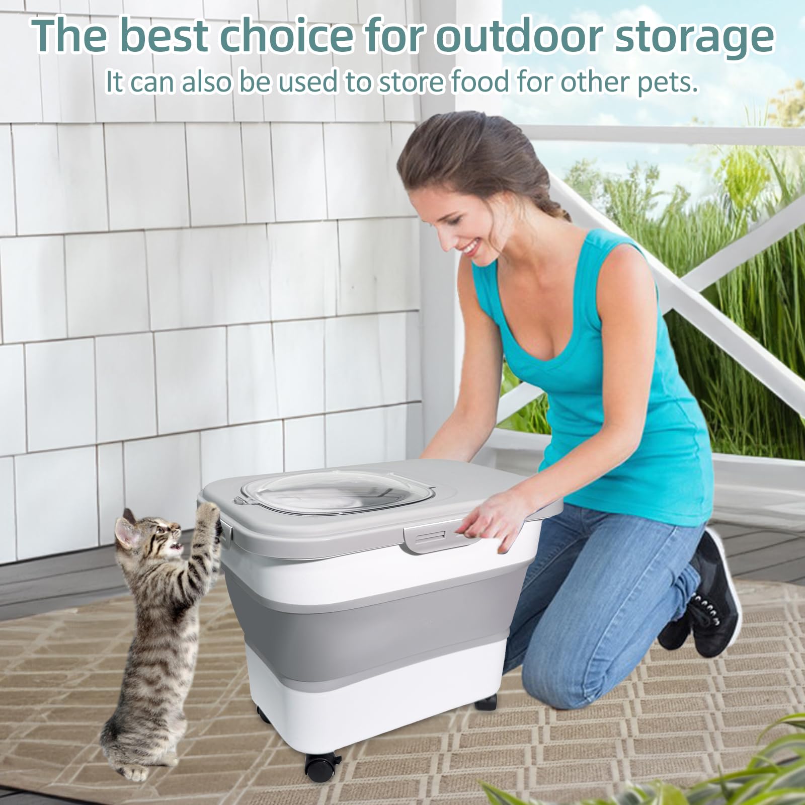 SECOAT BPA-free plastic storage for safe, hygienic litter storage