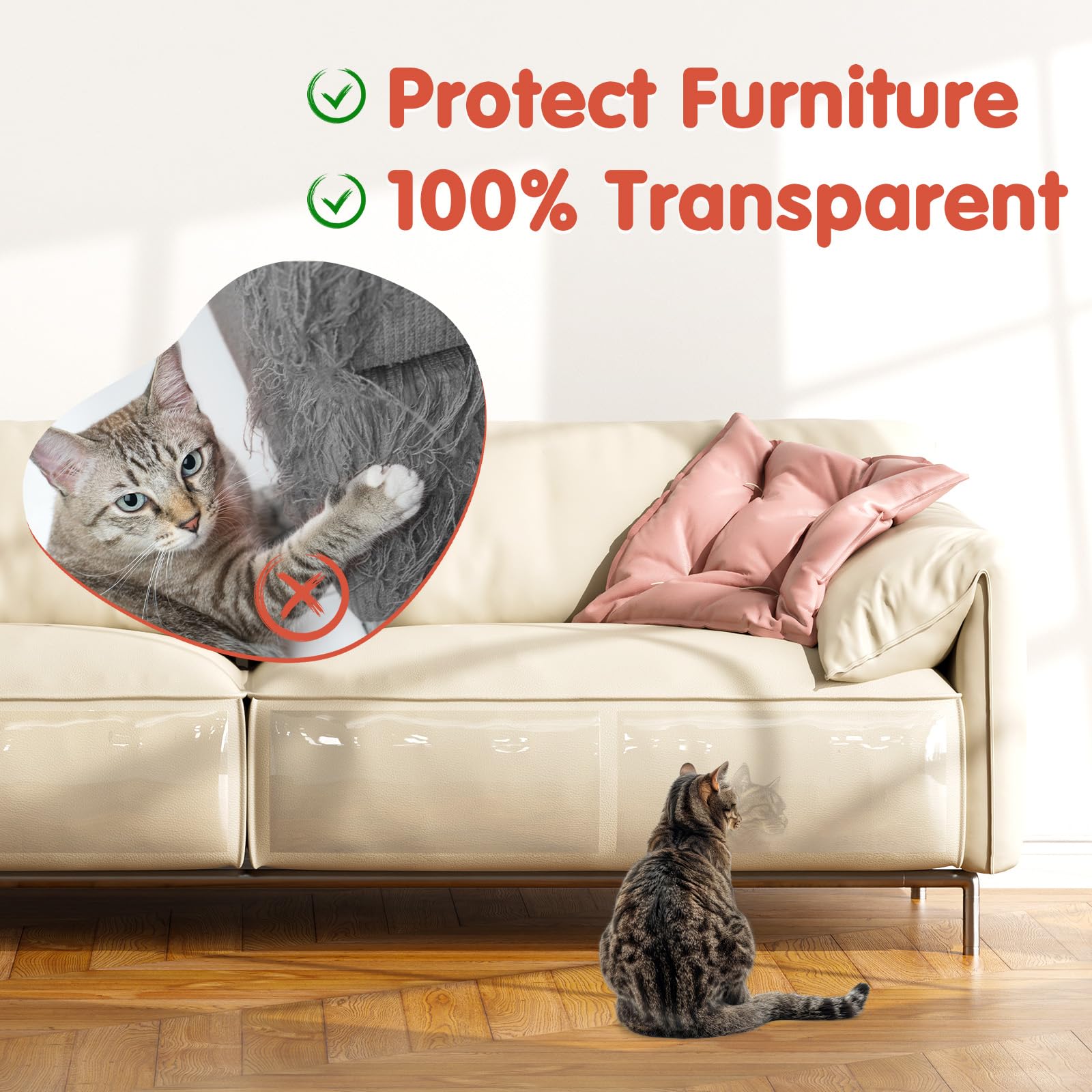 Secopad 14x12 inch panels cover wide sofa sections