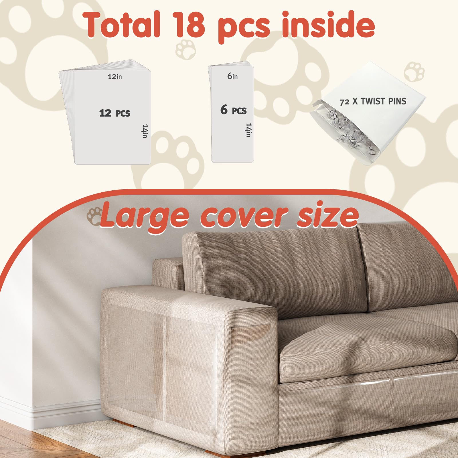 Secopad twist pins provide optional secure fixation to furniture