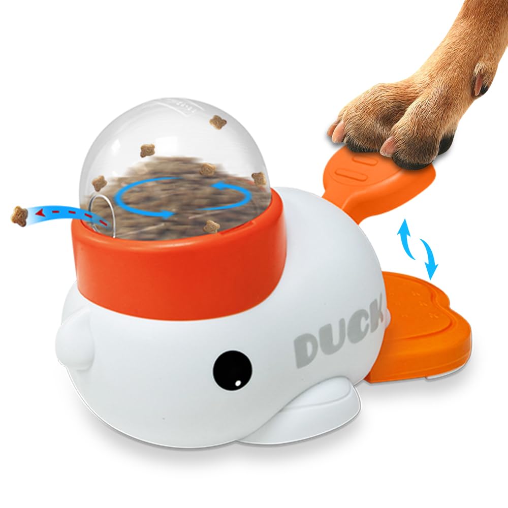 Secyba dog slow feeder duck top view promotes mindful eating with controlled portions