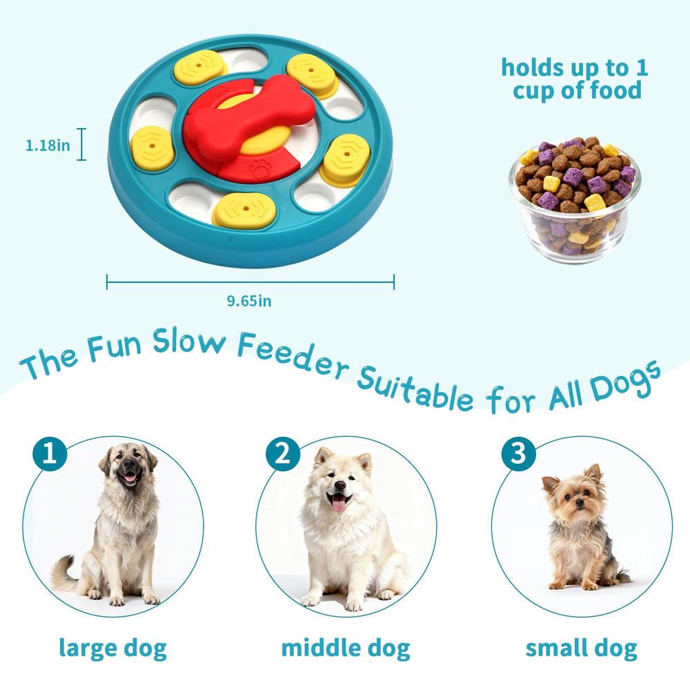 Secyba slow-feeder bowl dogs focus for portion control and digestion.