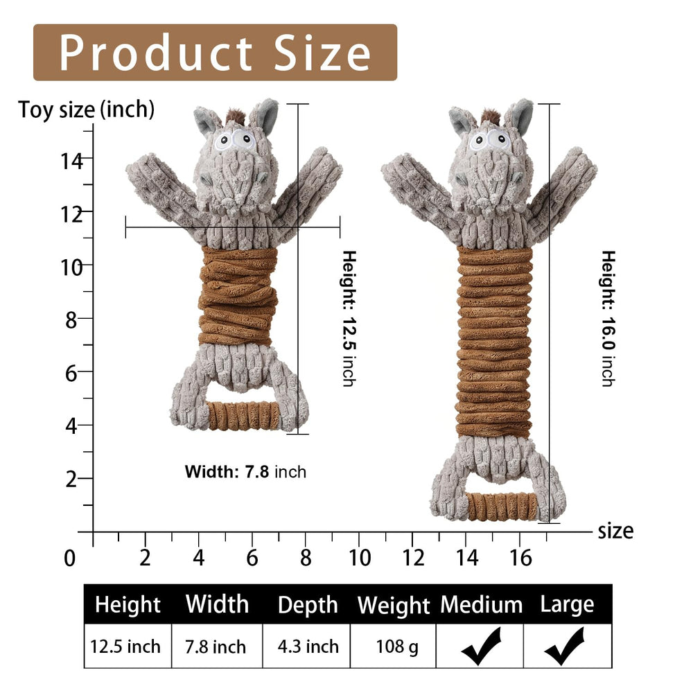 Sedioso donkey dog toy teeth-cleaning benefit through playful chewing