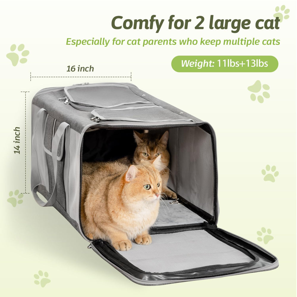Sedioso extra large cat carrier folded flat for easy storage when not in use.