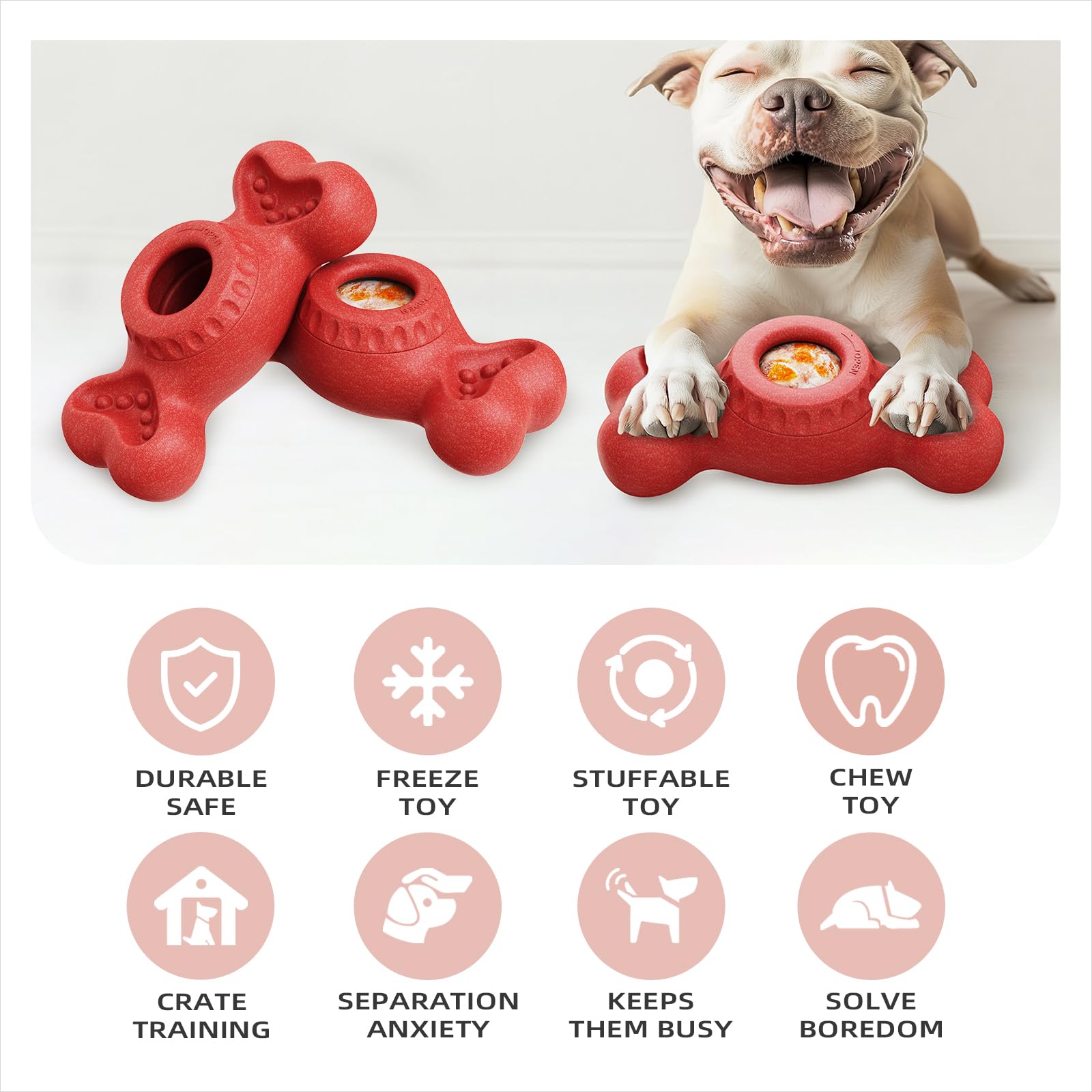 Sedioso indestructible chew toy close-up shows safe, long-lasting chewing for tough dogs.