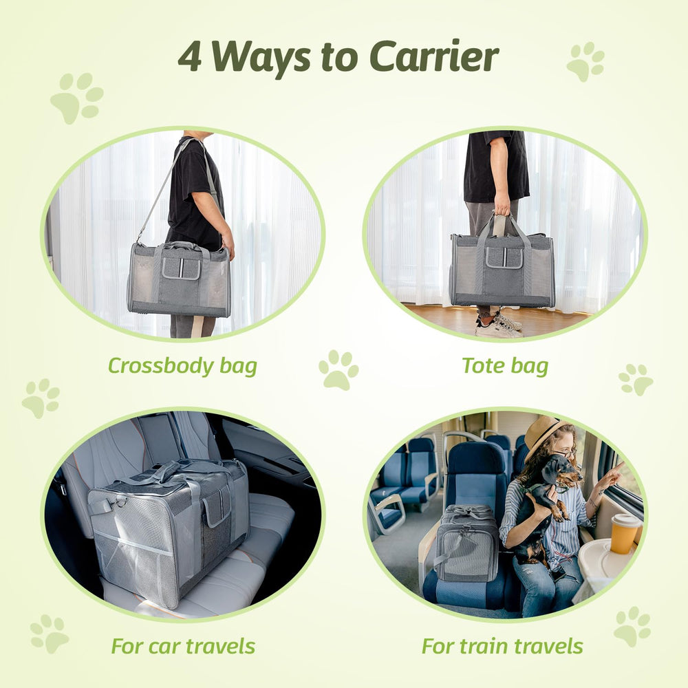 Sedioso mesh ventilation promotes comfortable air flow for pets inside.