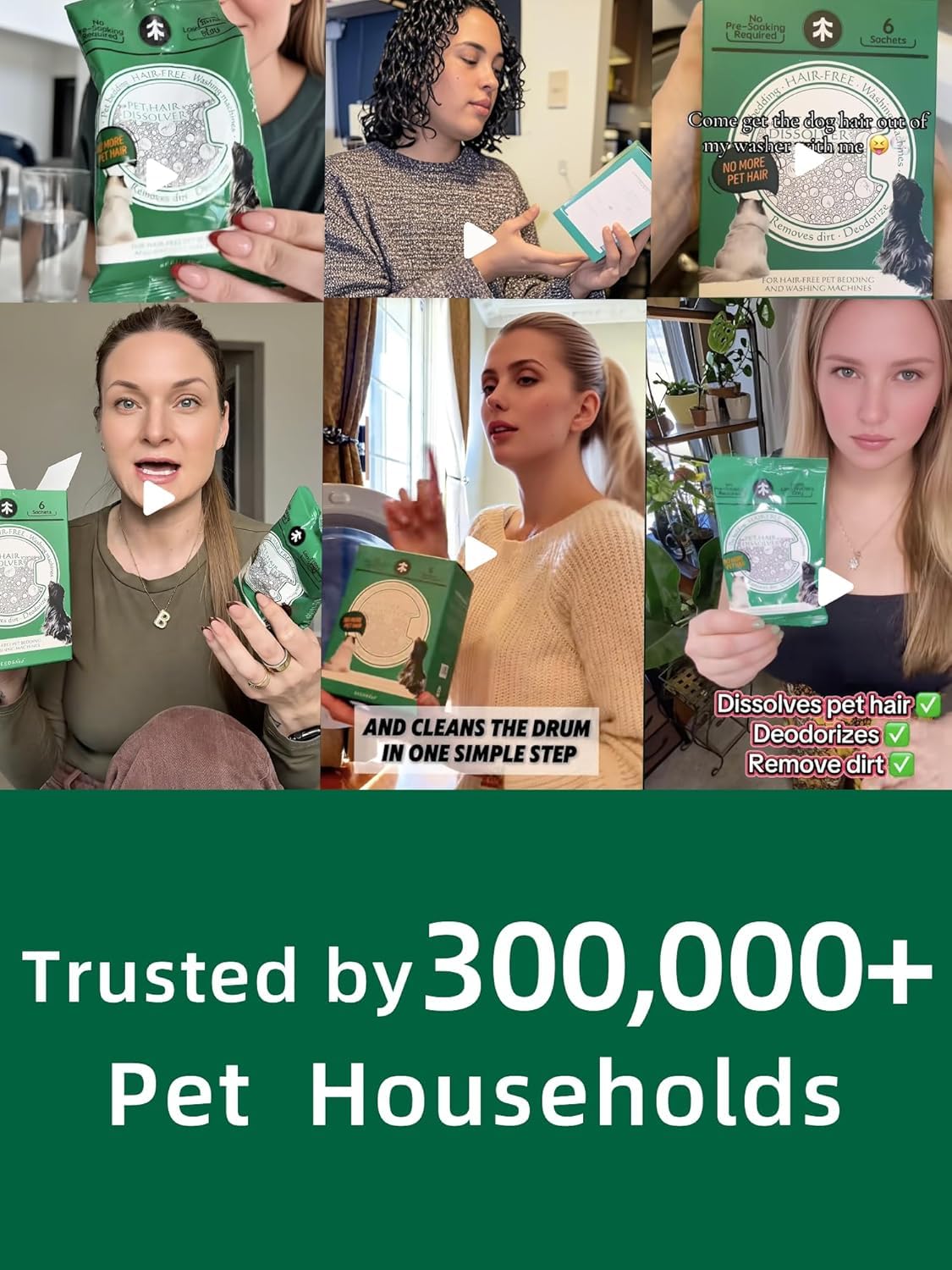 Seedshub Pet Hair Dissolver is septic-safe and washer-friendly