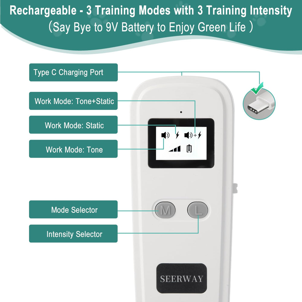 SEERWAY Rechargeable Pet Training Mat 3 modes enables tailored coaching