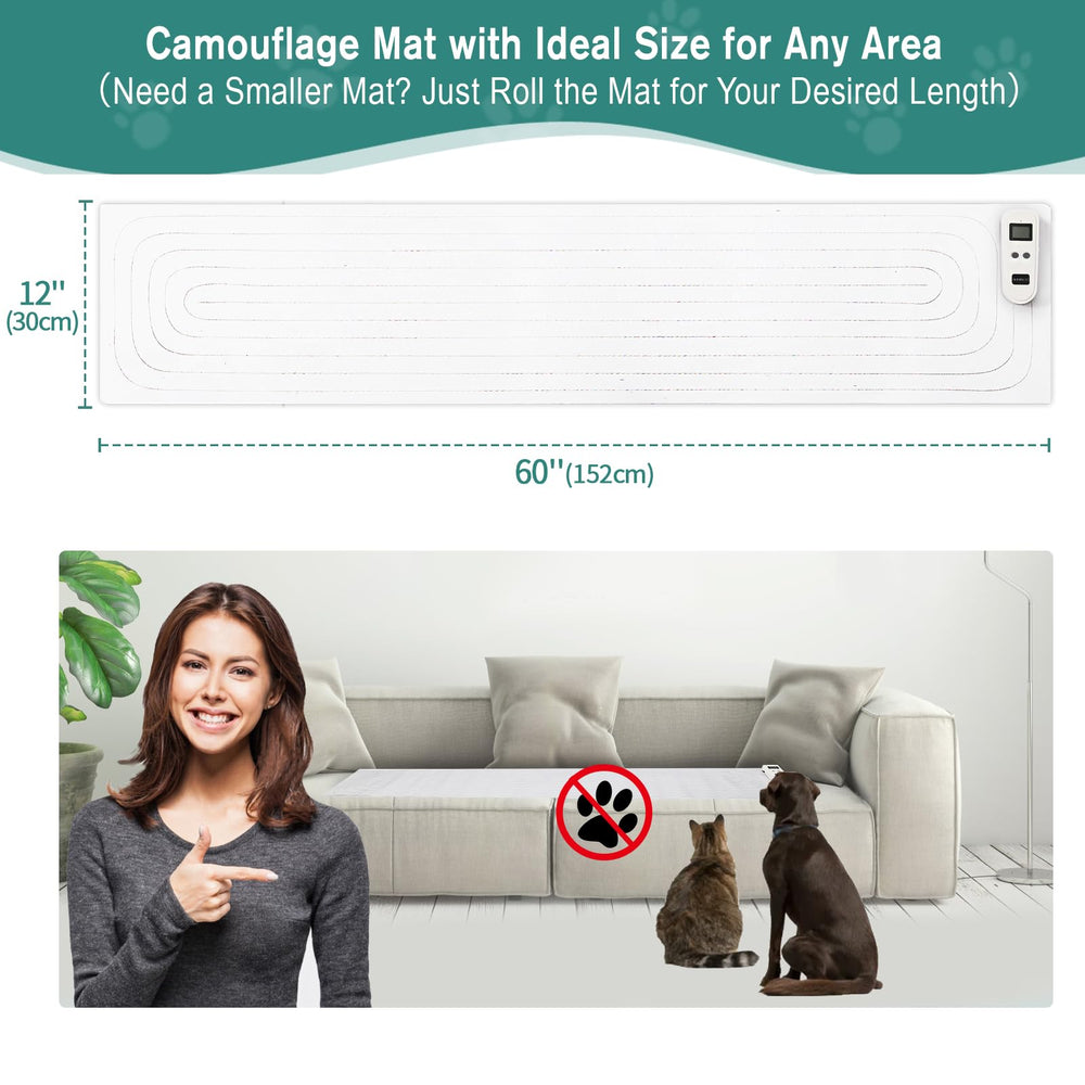 SEERWAY Rechargeable Pet Training Mat compact roll storage for easy transport