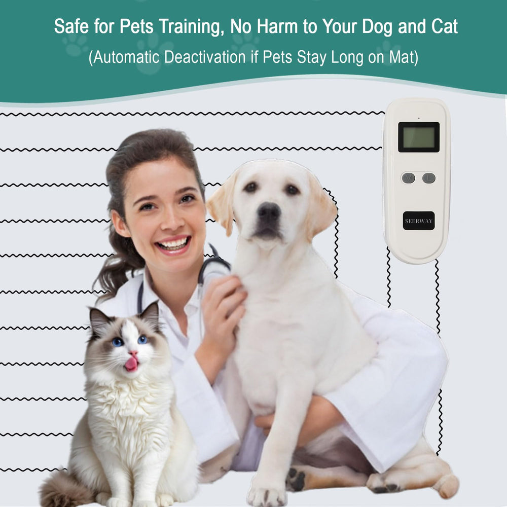 SEERWAY Rechargeable Pet Training Mat waterproof surface for simple cleanup