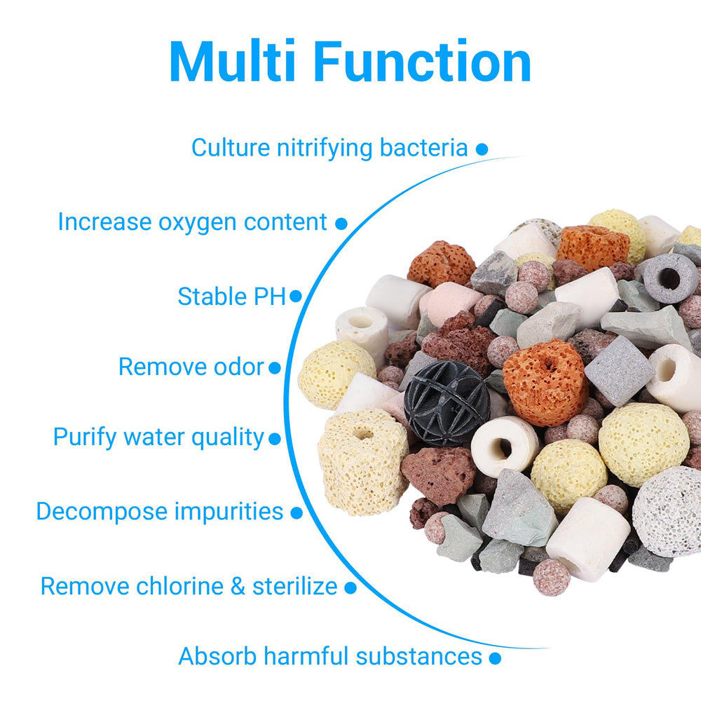 Segarty 12in1 bio media activated carbon for odor and impurity adsorption.