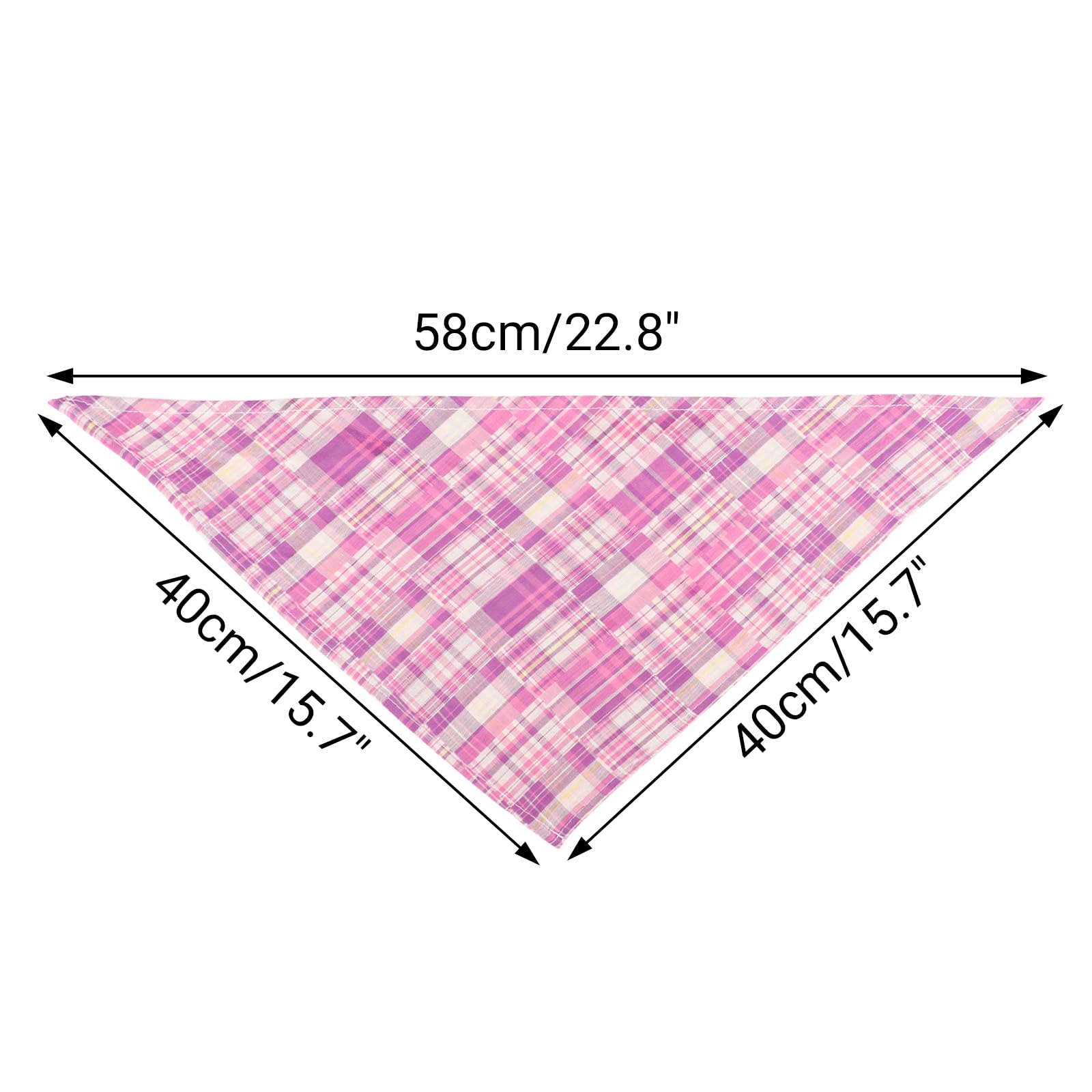 Segarty pet bandana plaid with adjustable knot for a secure, comfortable fit