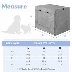 Seiyierr crate cover breathable mesh window with adjustable visibility