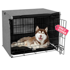 Seiyierr dog crate cover front doors create a private den for calm rest